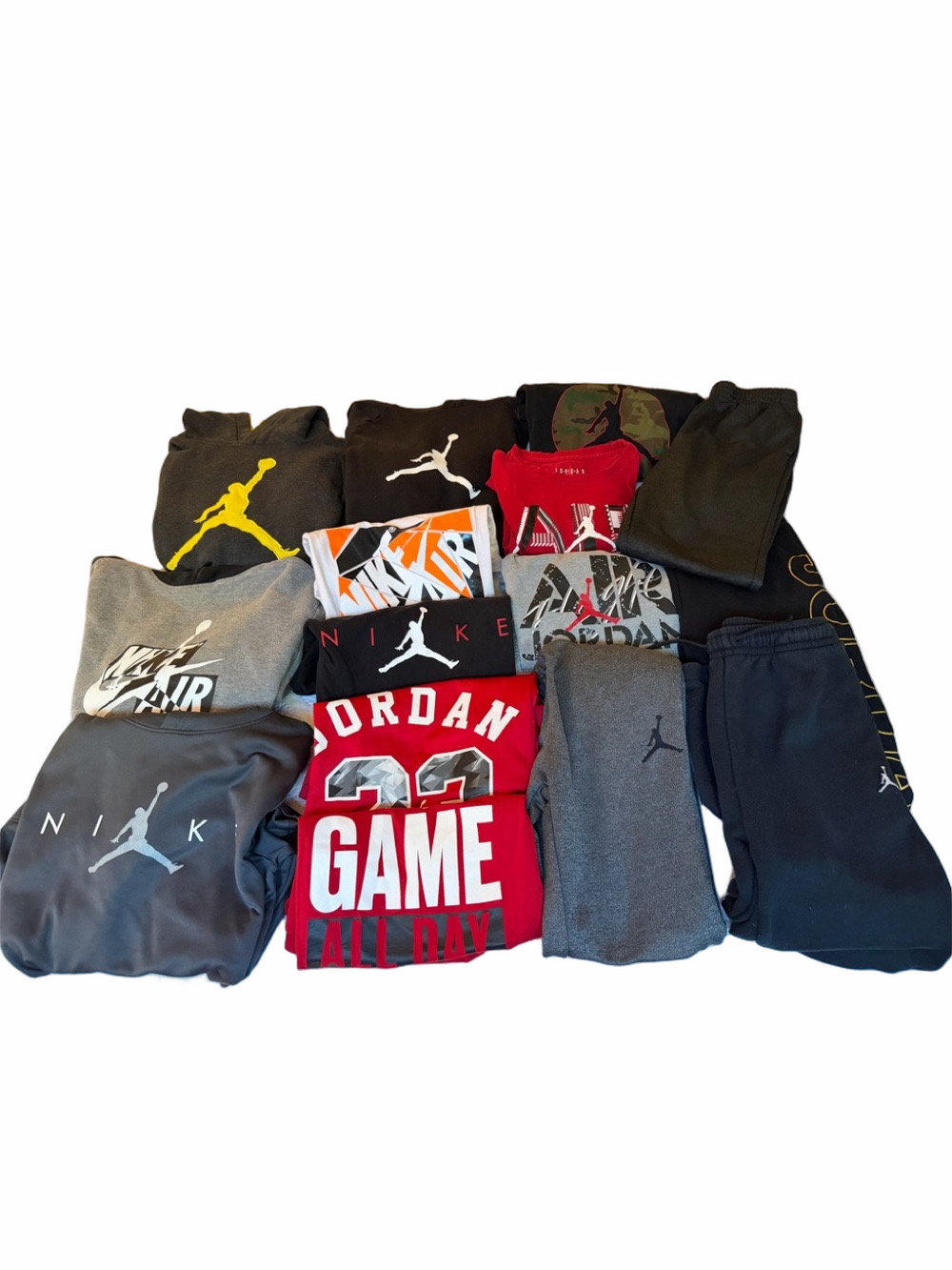 27 Pieces Nike Air Jordan Kids Boy Large XL Huge Lot Activewear Athletic Bundle
